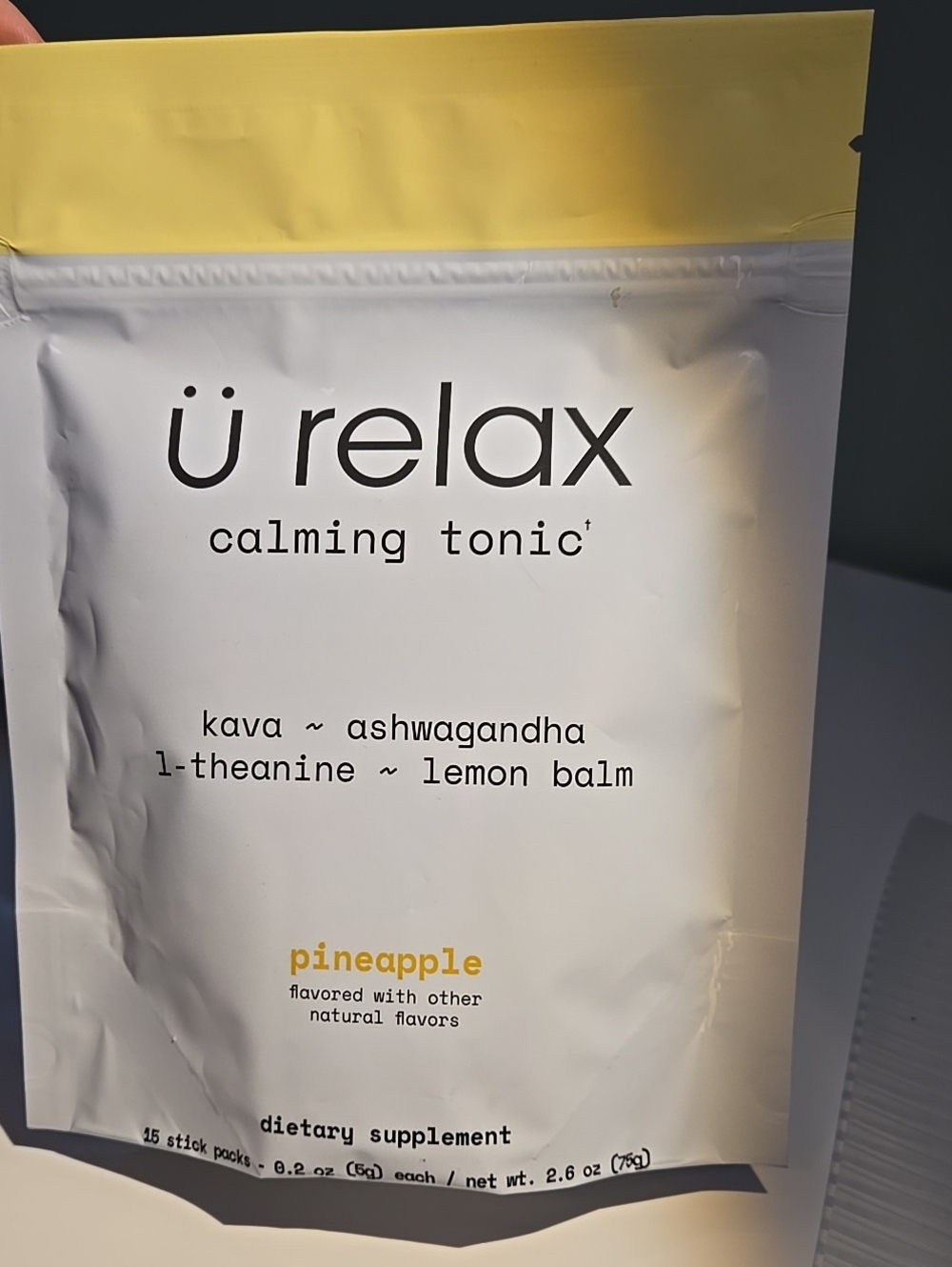 Calming Tonic Pineapple - White & Yellow